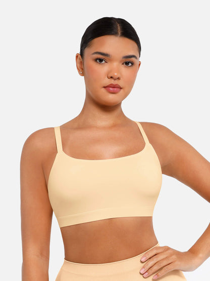 Feelingirl Everyday Wireless Invisible Square Neck Bra Bundle