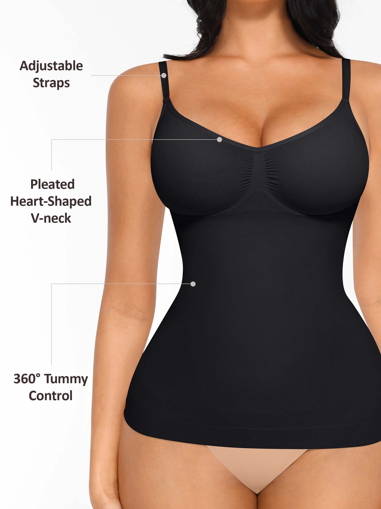 Feelingirl Second Skin Bust Support Tummy Control Shaping Tank Top