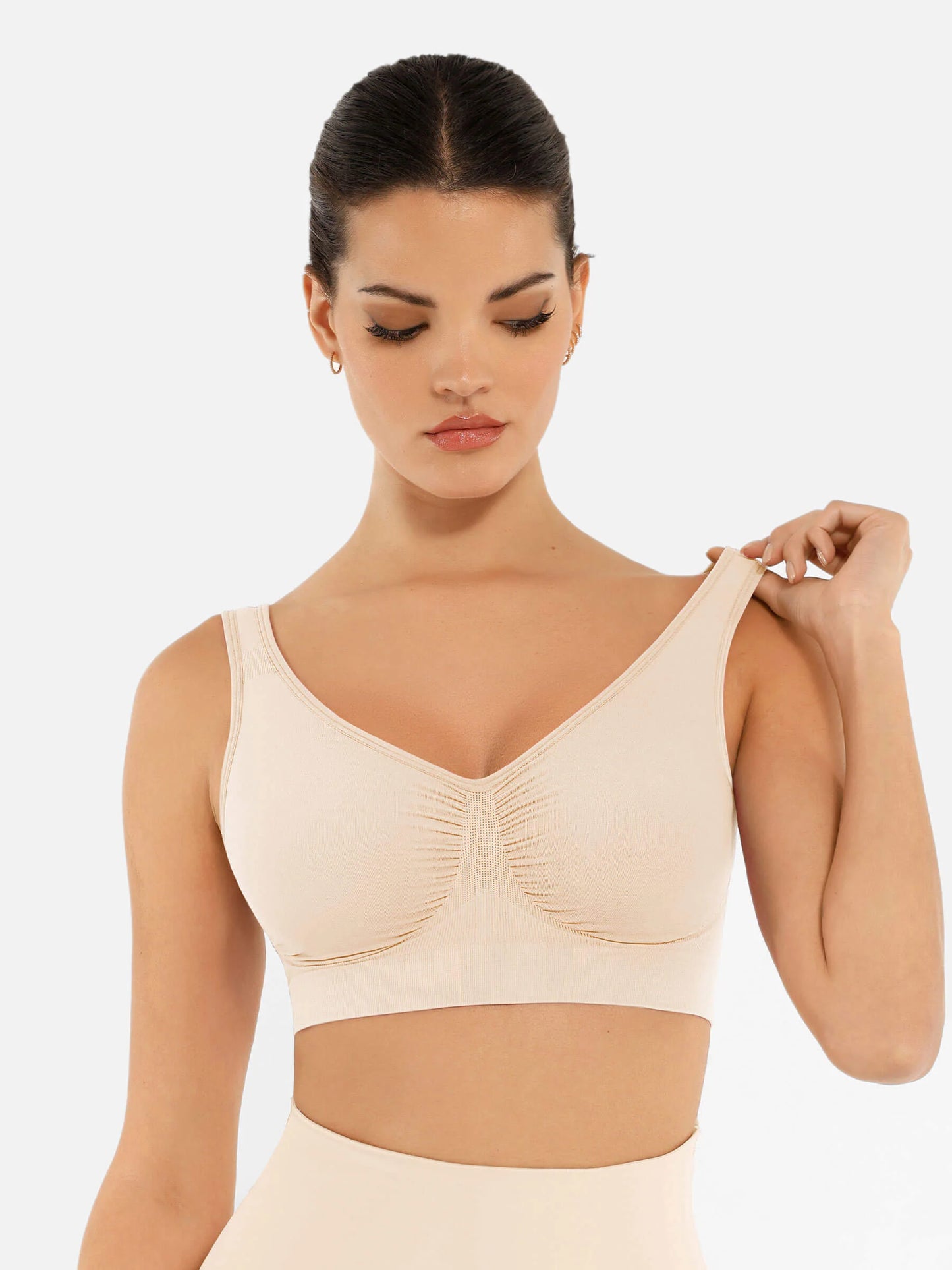 Feelingirl No Underwire Wide Straps Everyday Bra Bundle