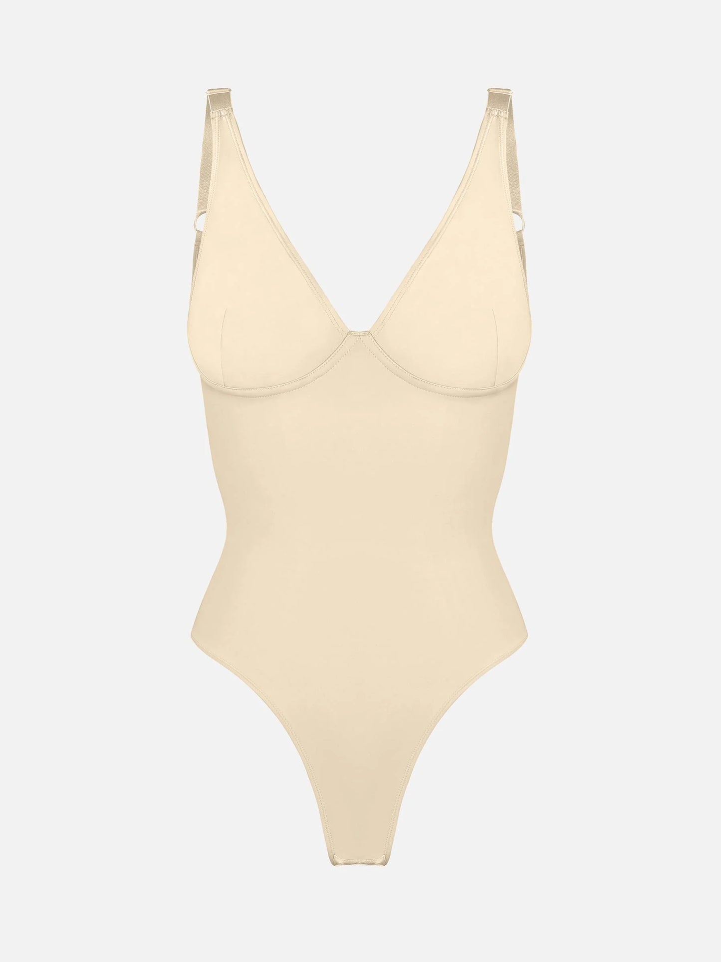Feelingirl V Neck Tummy Control Bodysuit