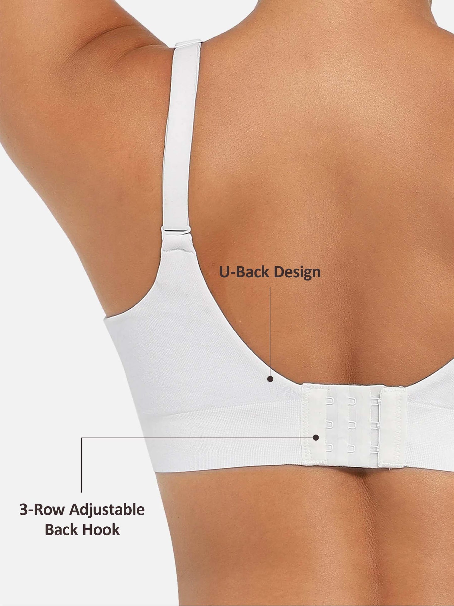 Feelingirl Full Coverage Push-Up Comfort Wireless Bra