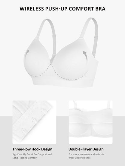 Feelingirl 1 Push-Up Seamless Bra + 1 Smooth Seamless Bra