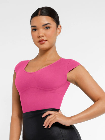 Feelingirl Bodysuit Tummy Control Shapewear Body Shaper Jumpsuit Top Going Out Shirt
