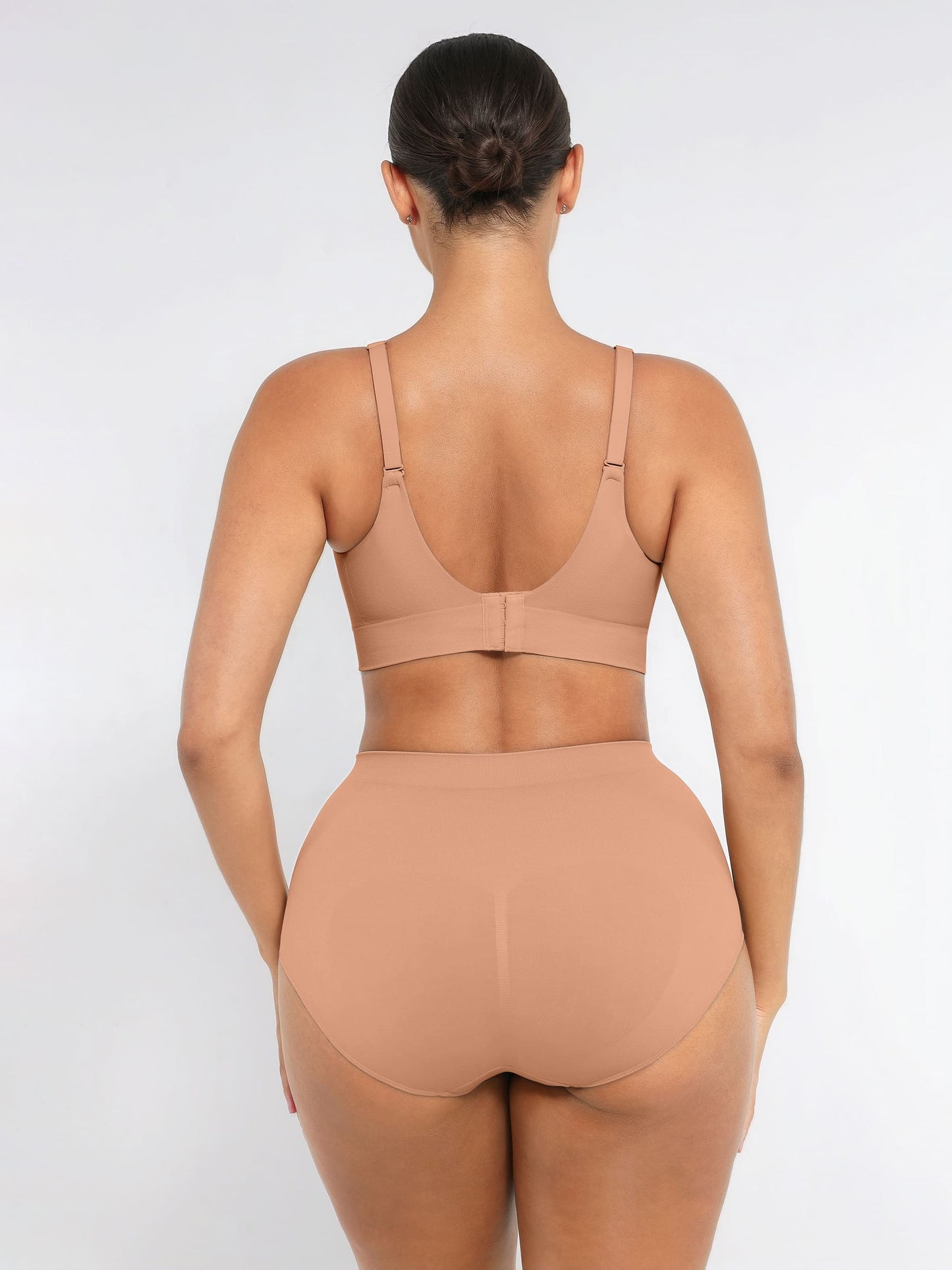 Feelingirl Wireless Push-Up Bra & Seamless Tummy Control Brief Set