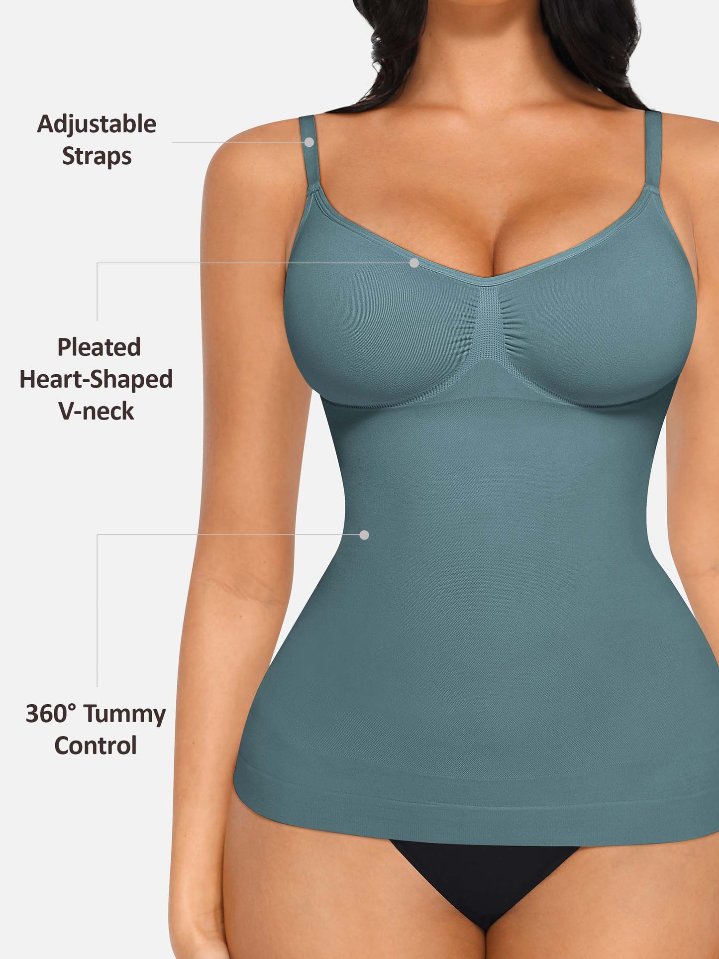 Feelingirl Second Skin Bust Support Tummy Control Shaping Tank Top