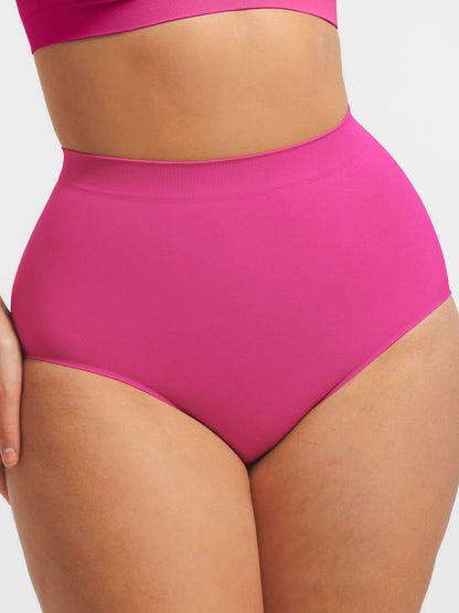 Feelingirl Seamless Tummy Control Antibacterial Peach Hip Brief Bundle