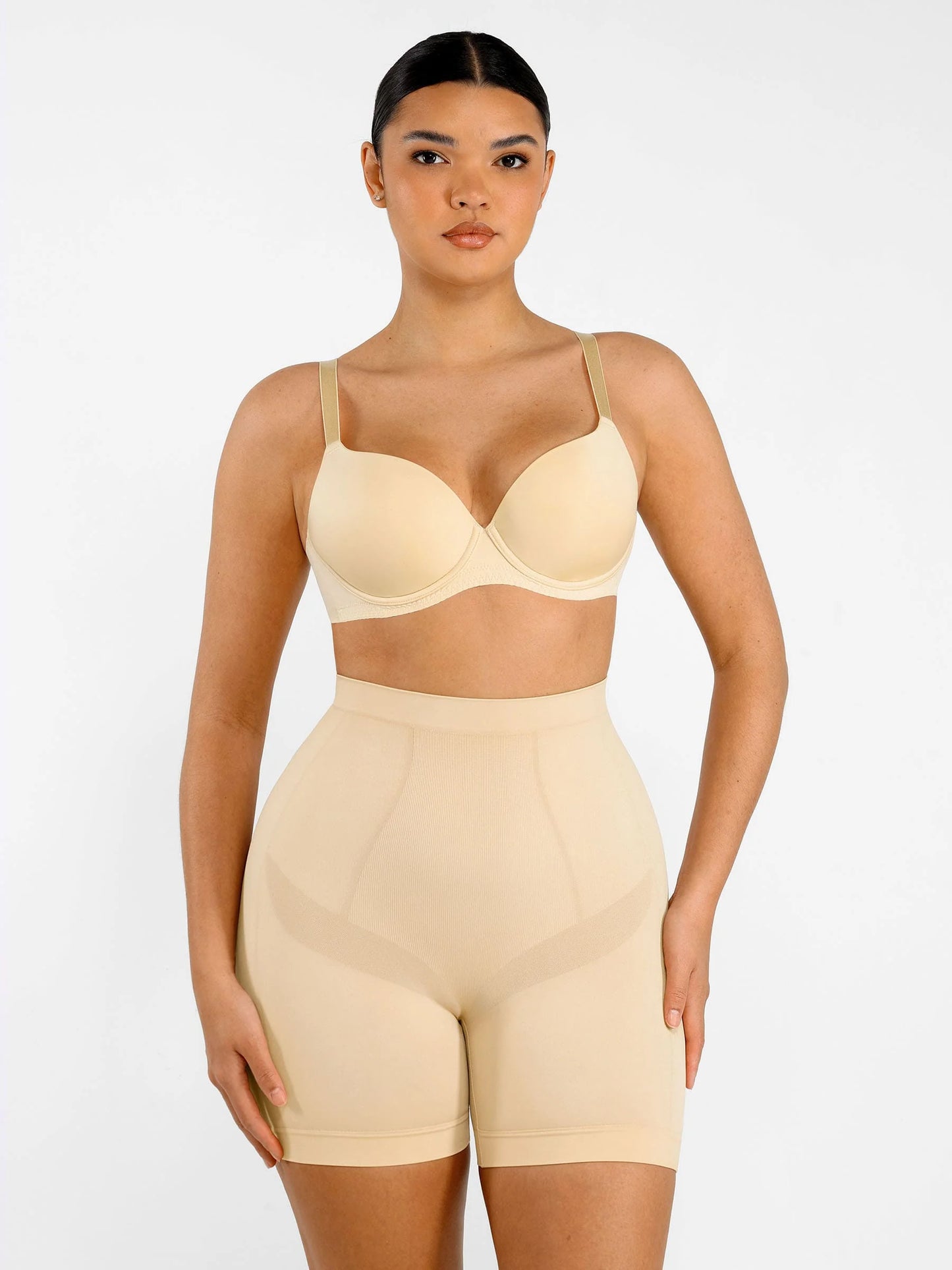 Feelingirl Seamless Comfort Mid Waist Tummy Control Panties Shaping Shorts
