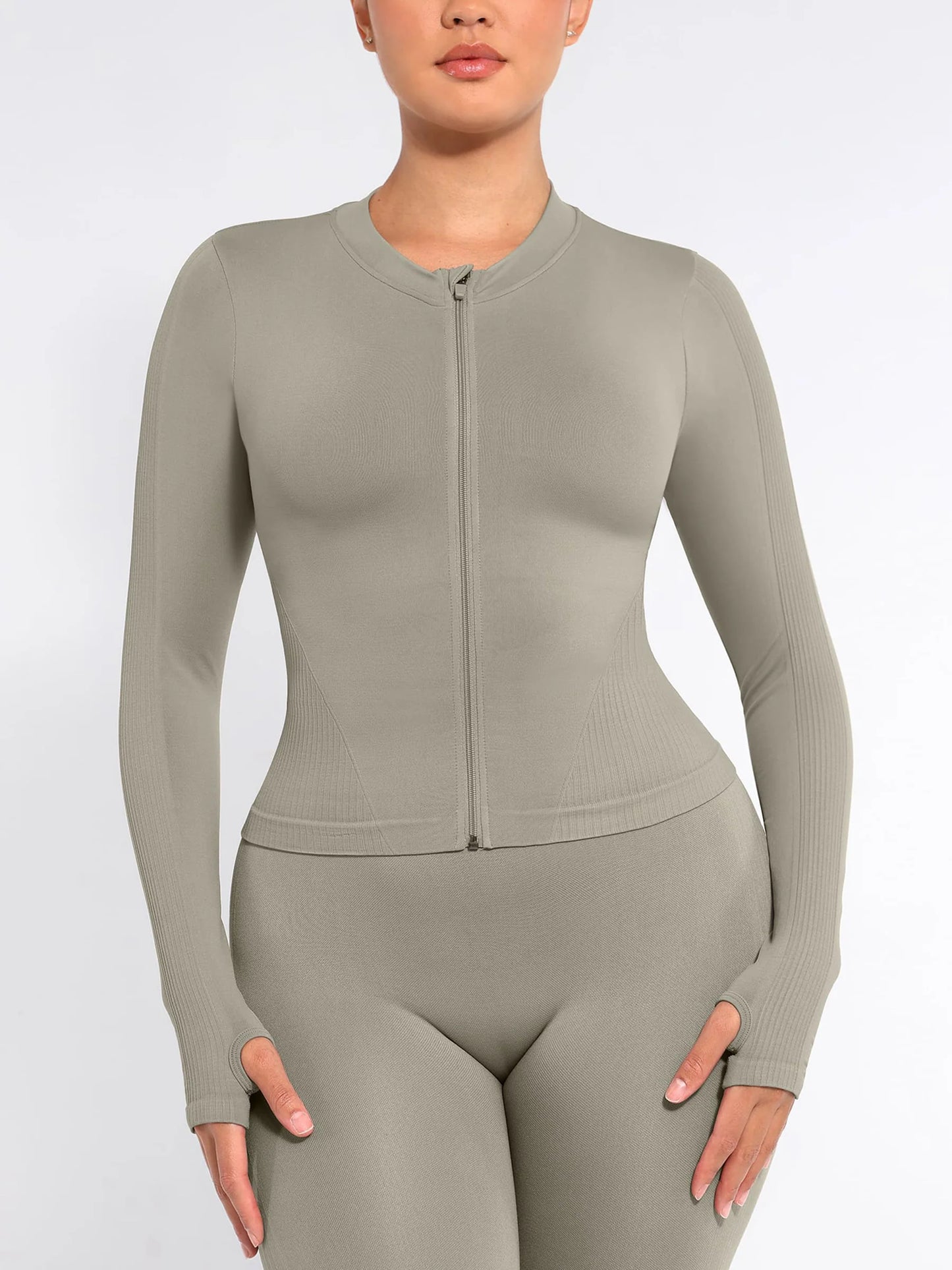 Feelingirl Seamless Long-Sleeve Workout Top