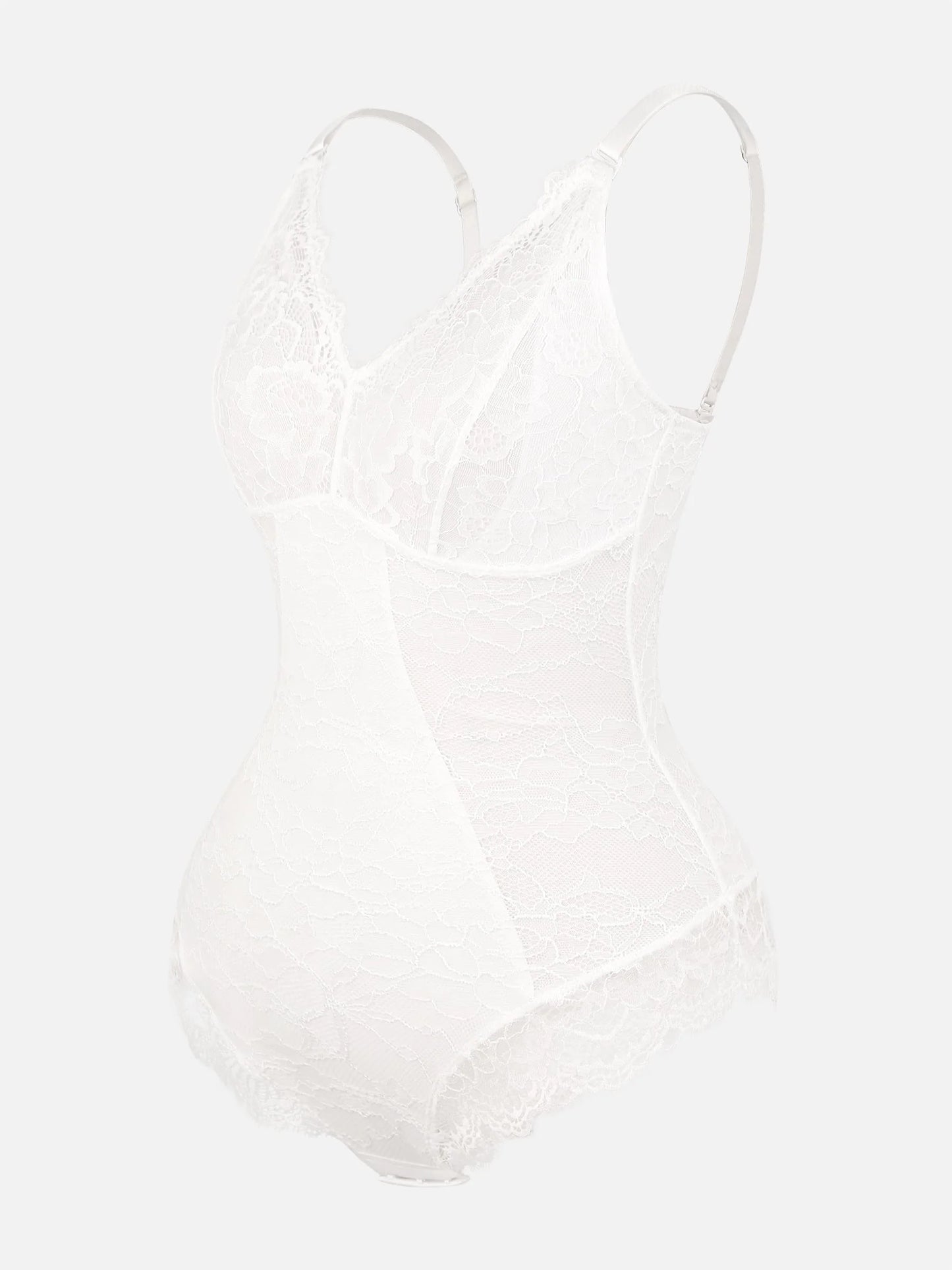 Feelingirl Lace V Neck Full Bodysuit Underwear