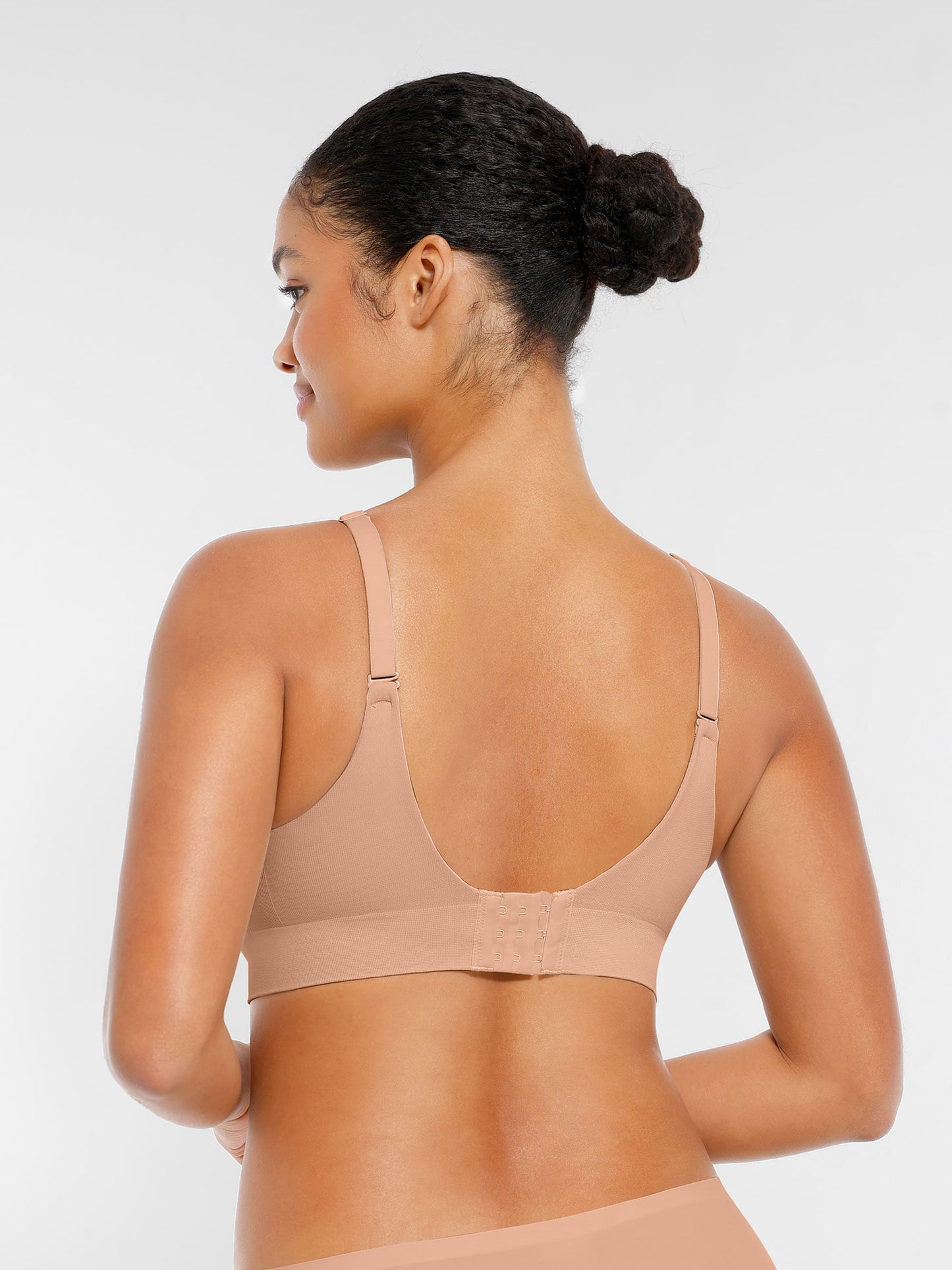 Feelingirl Wireless Seamless Push-Up V-neck Bra