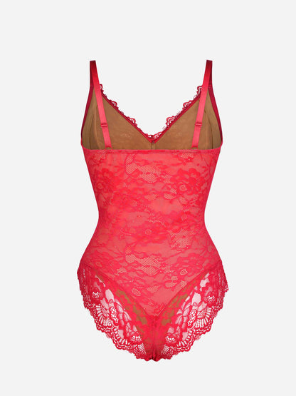 Feelingirl Lace V Neck Full Bodysuit Underwear [BOGO]