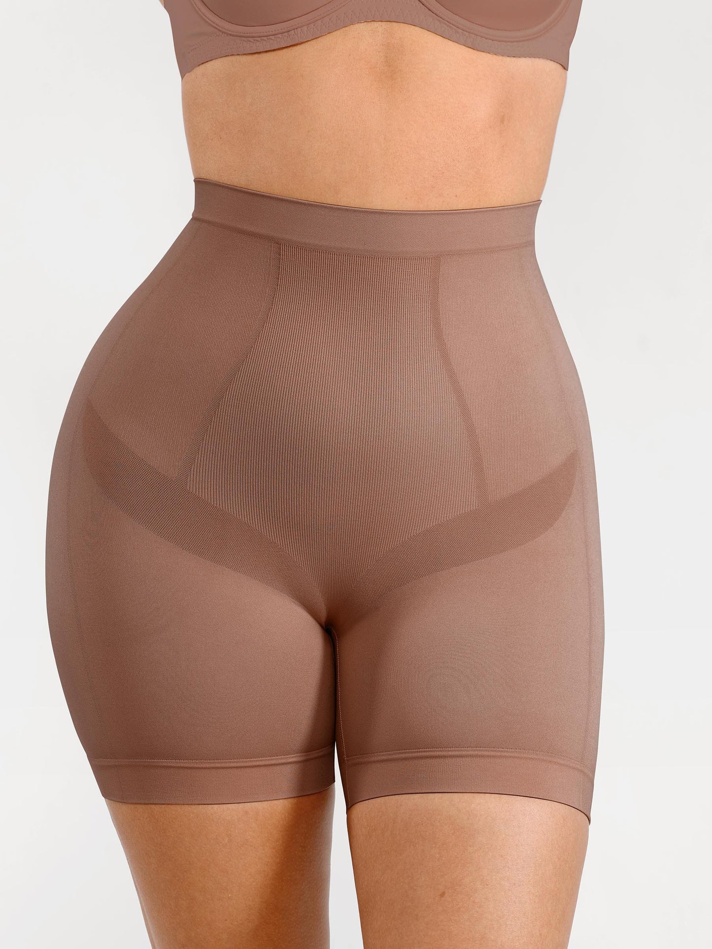Feelingirl Seamless Comfort Mid Waist Tummy Control Panties Shaping Shorts