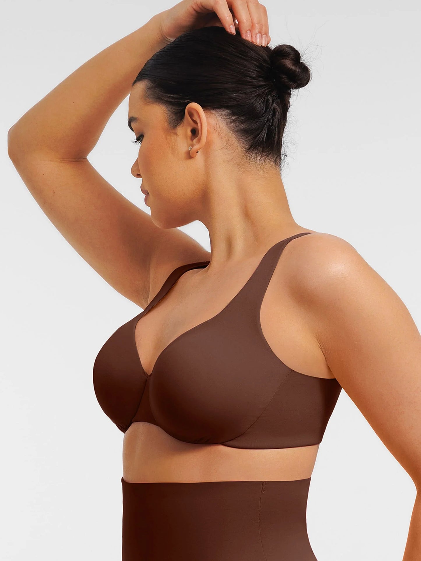 Feelingirl Adjustable Deep V-Neck Underwire Bra