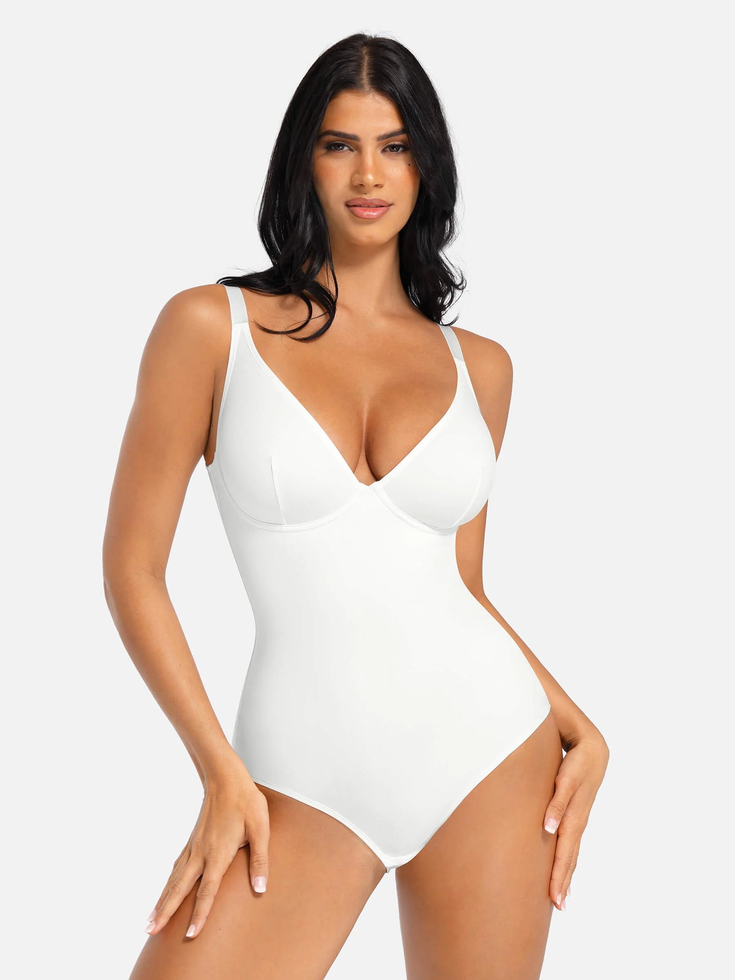 Feelingirl V Neck Tummy Control Bodysuit