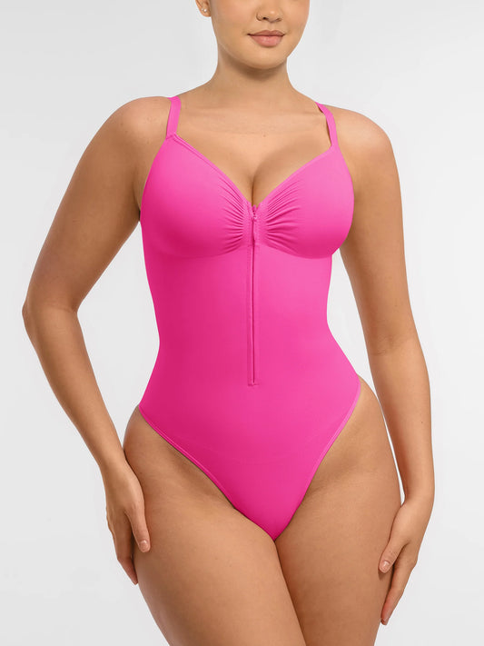 Feelingirl Tummy Control Seamless Zipper Shaping Bodysuit