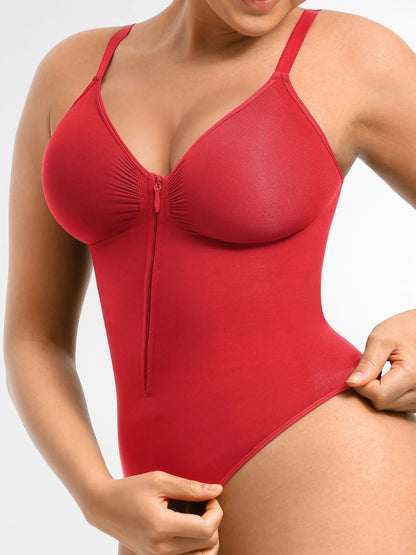 Feelingirl  Seamless Shaping Tummy Control Zipper Bodysuit