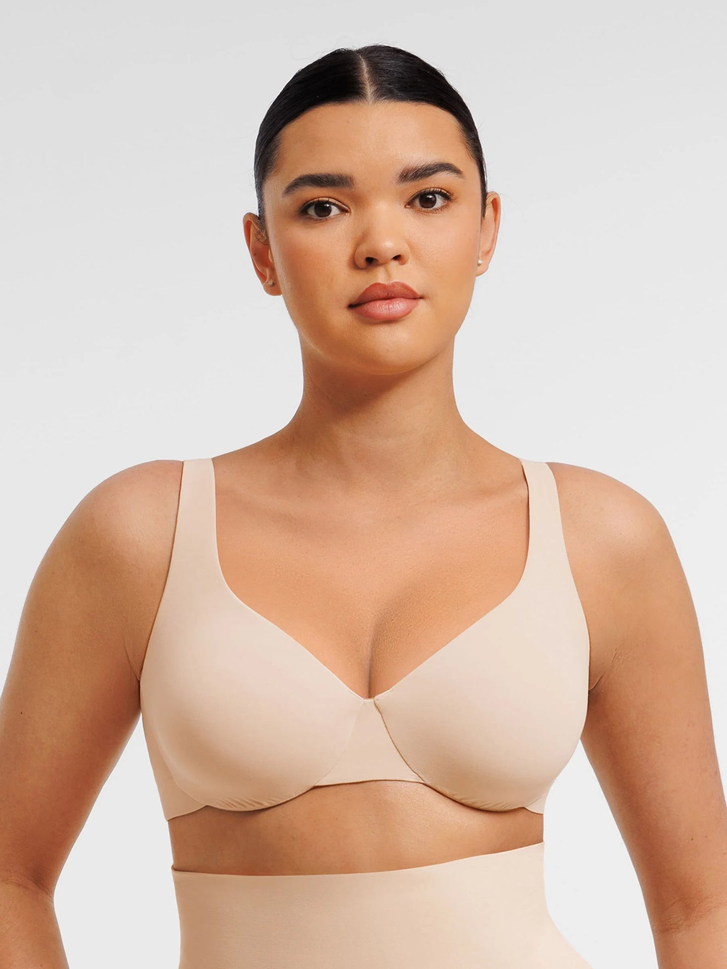 Feelingirl Adjustable Deep V-Neck Underwire Bra