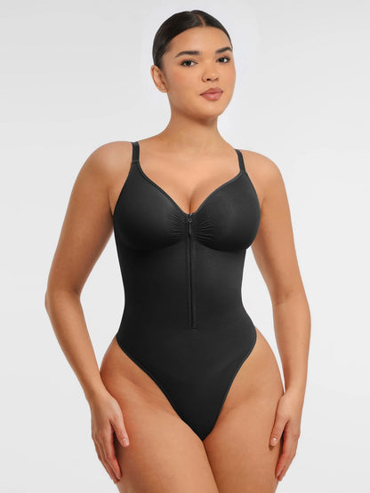Feelingirl Tummy Control Seamless Zipper Shaping Bodysuit [BOGO]