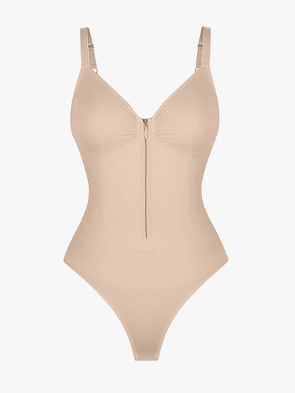Feelingirl Tummy Control Seamless Zipper Shaping Bodysuit