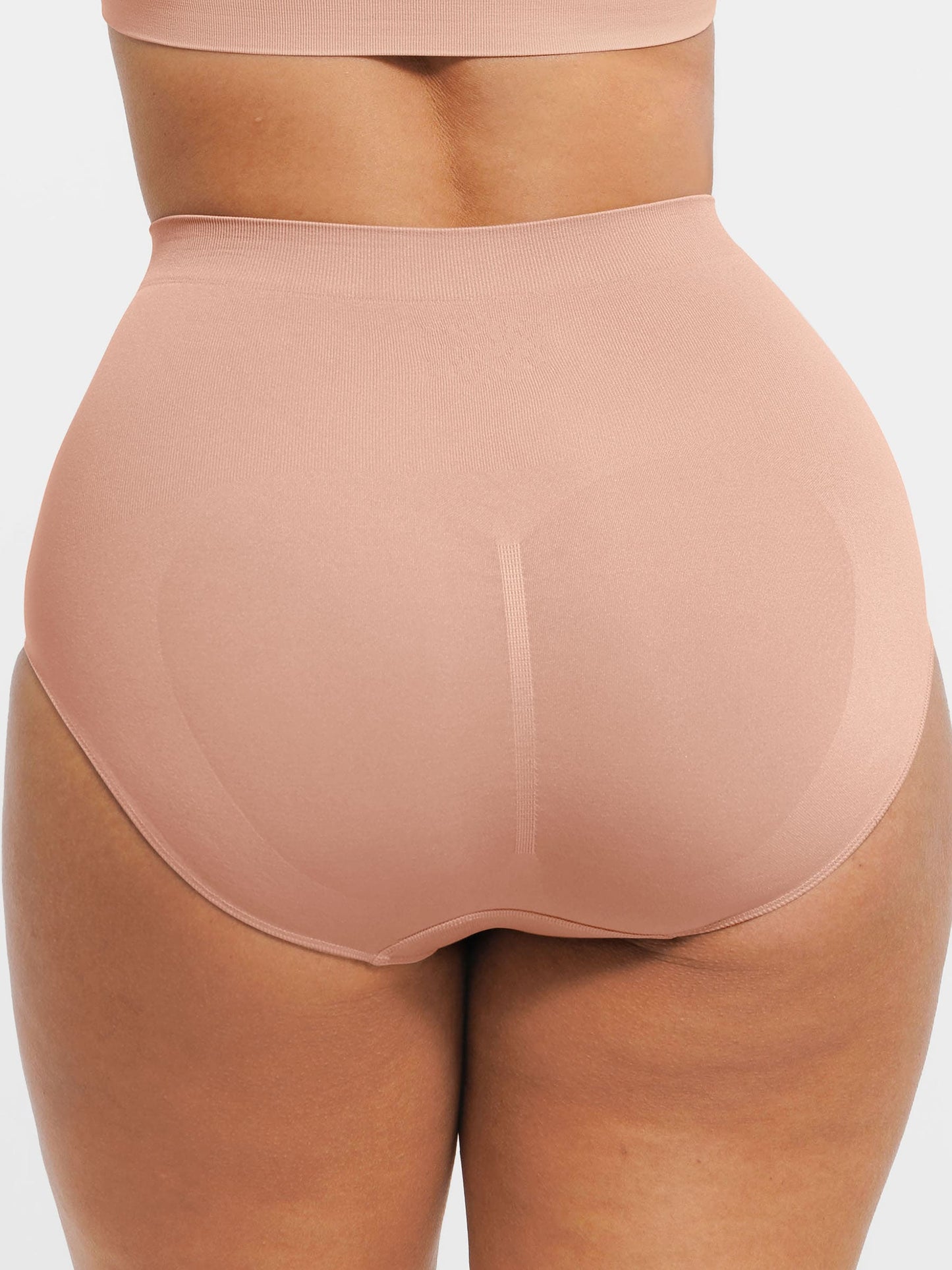 Feelingirl Seamless Tummy Control Antibacterial Peach Hip Brief Bundle