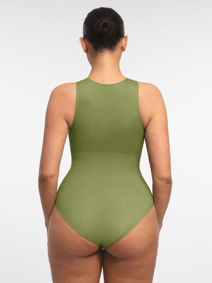 Feelingirl Seamless Tummy Control Invisible Zipper Shaping Bodysuit