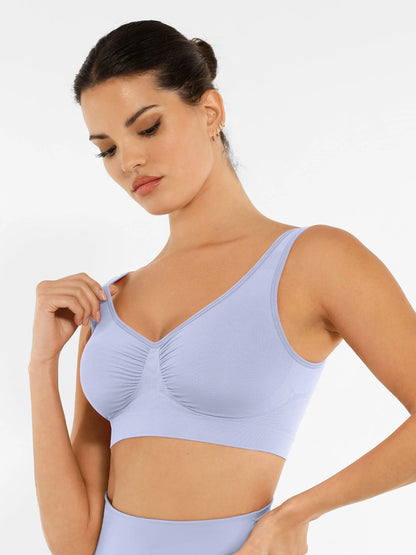 Feelingirl No Underwire Wide Straps Everyday Bra Bundle