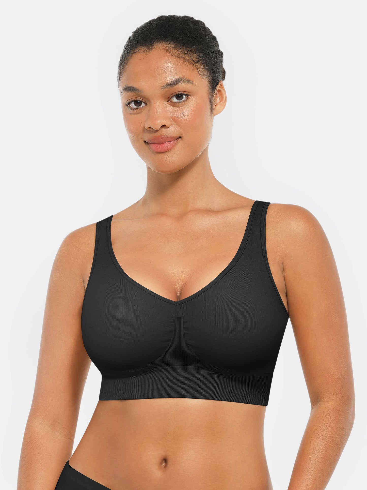 Feelingirl Seamless Bra with Smoothing Support and Adjustable Straps [BOGO]