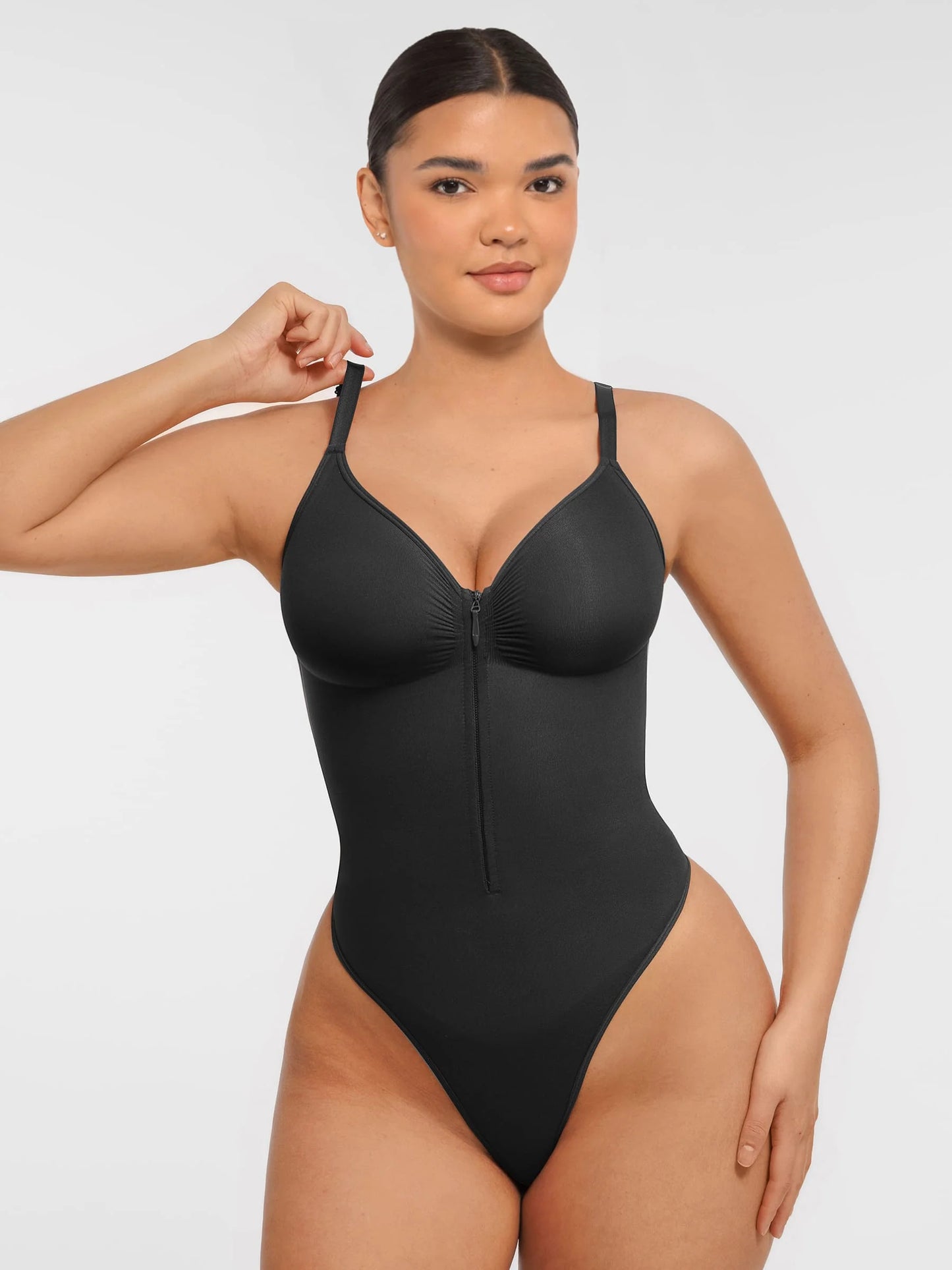 Feelingirl Tummy Control Seamless Zipper Shaping Bodysuit [BOGO]