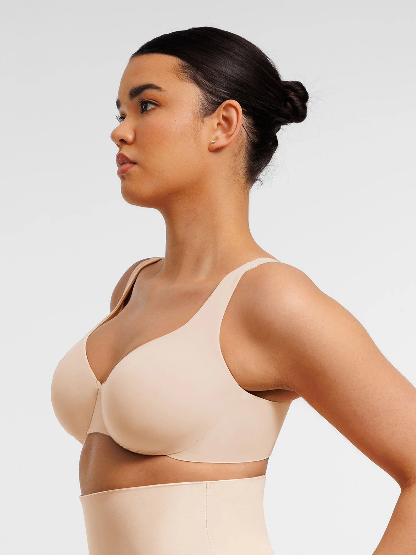 Feelingirl Adjustable Deep V-Neck Underwire Bra