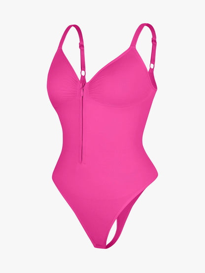 Feelingirl Tummy Control Seamless Zipper Shaping Bodysuit [BOGO]