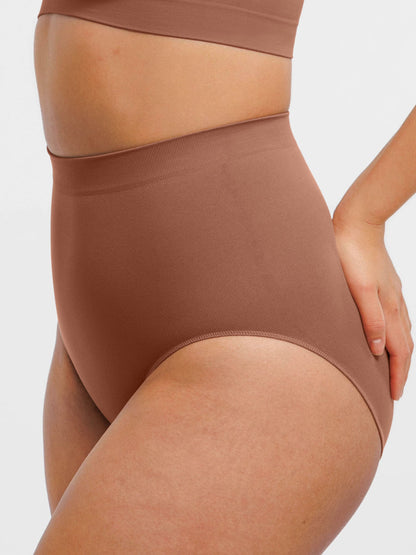 Feelingirl Seamless Tummy Control Antibacterial Peach Hip Brief Bundle