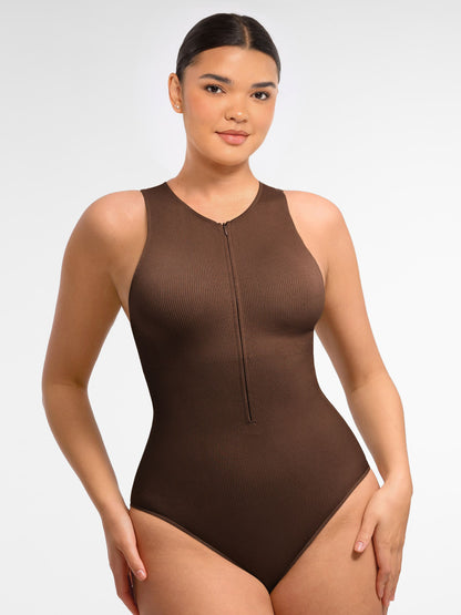 Feelingirl Seamless Tummy Control Invisible Zipper Shaping Bodysuit
