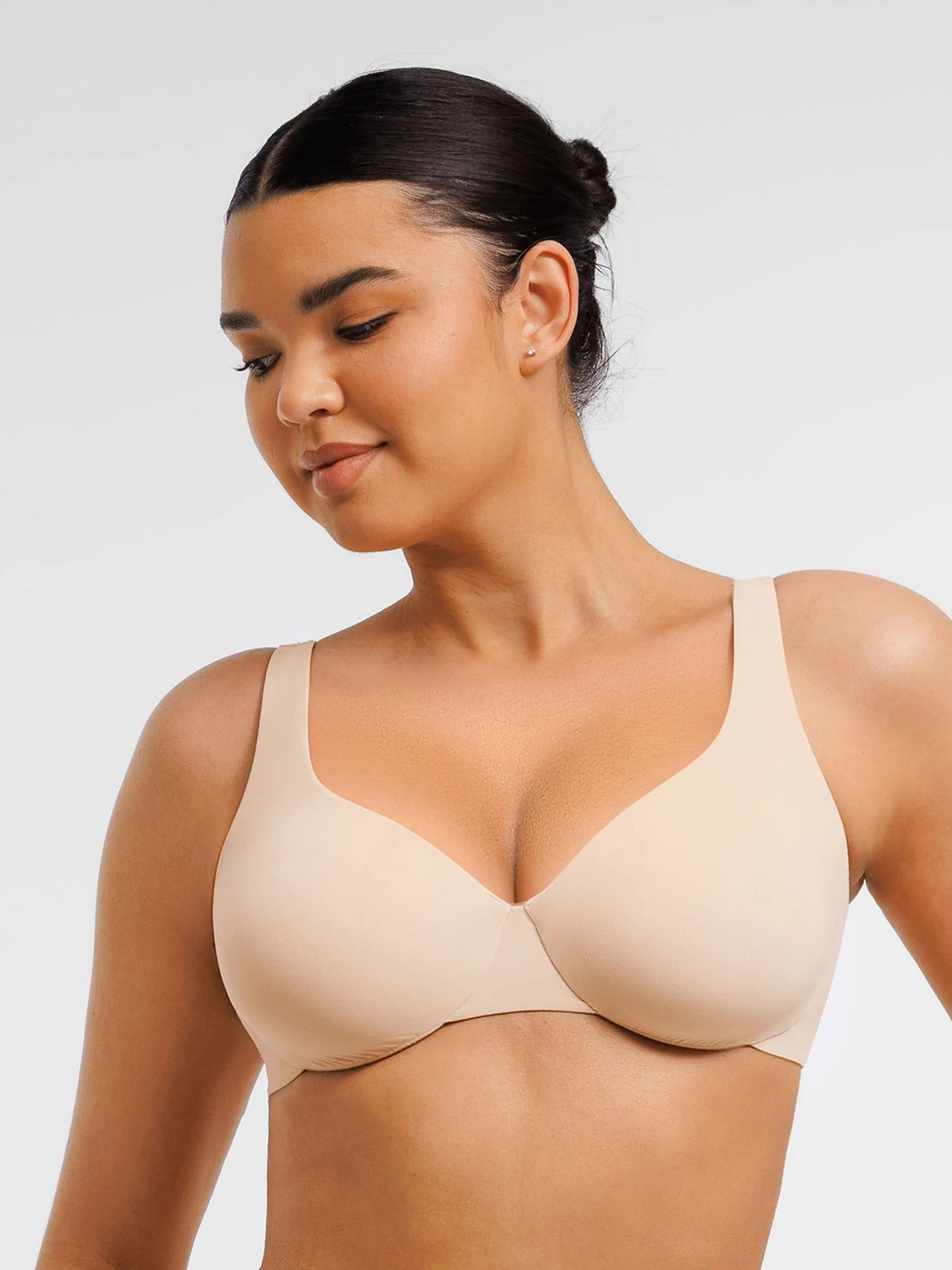 Feelingirl Adjustable Deep V-Neck Underwire Bra